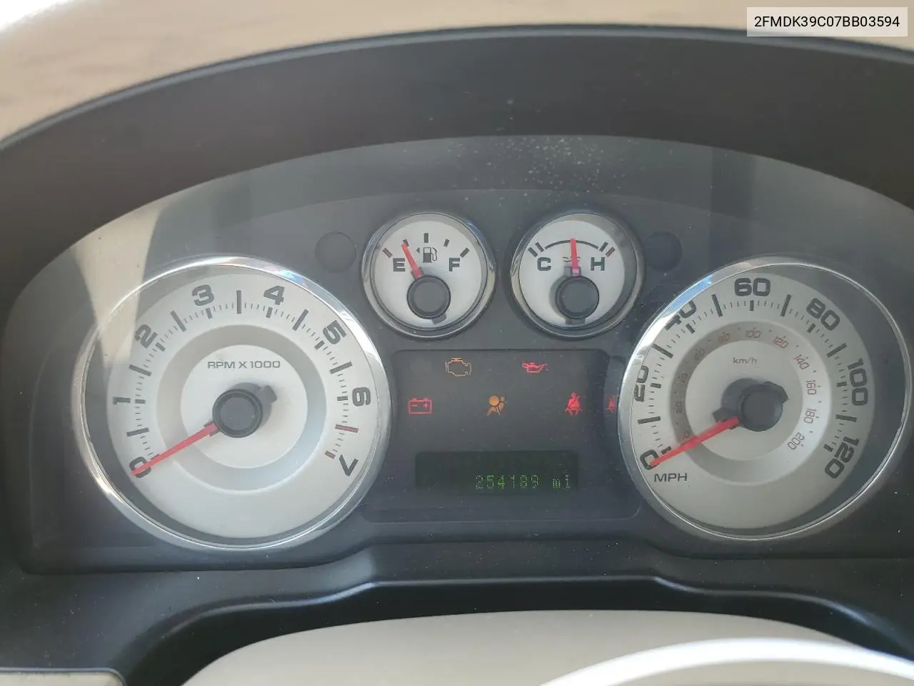 2007 Ford Edge Sel Plus VIN: 2FMDK39C07BB03594 Lot: 56865115