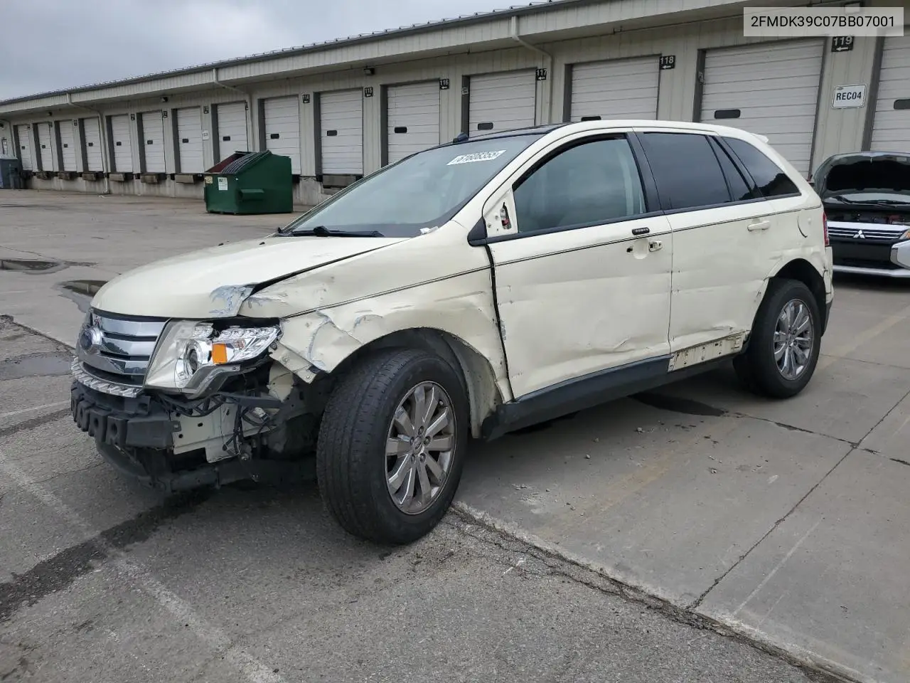 2007 Ford Edge Sel Plus VIN: 2FMDK39C07BB07001 Lot: 61608355