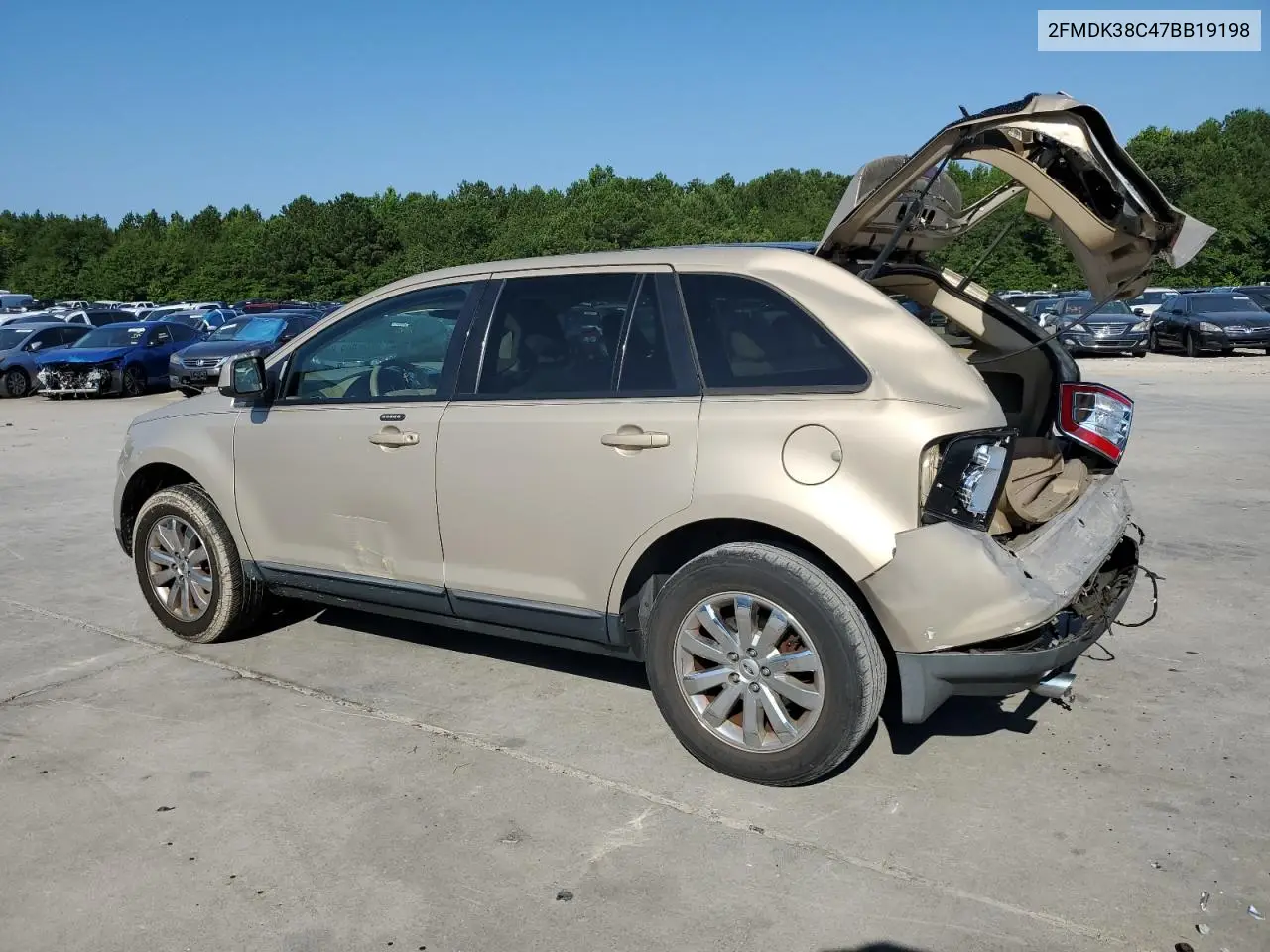 2007 Ford Edge Sel VIN: 2FMDK38C47BB19198 Lot: 61833545