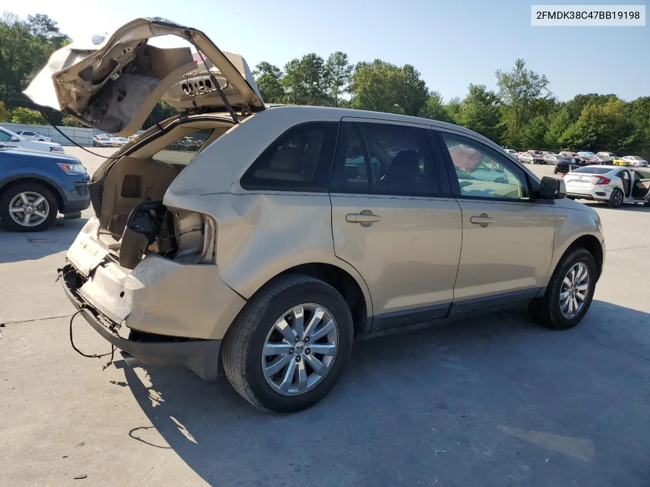 2007 Ford Edge Sel VIN: 2FMDK38C47BB19198 Lot: 61833545