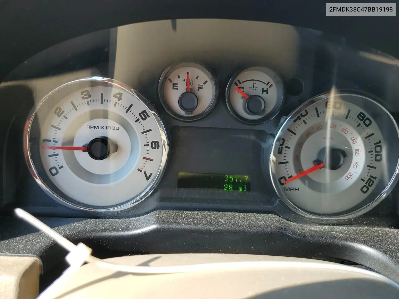 2007 Ford Edge Sel VIN: 2FMDK38C47BB19198 Lot: 61833545