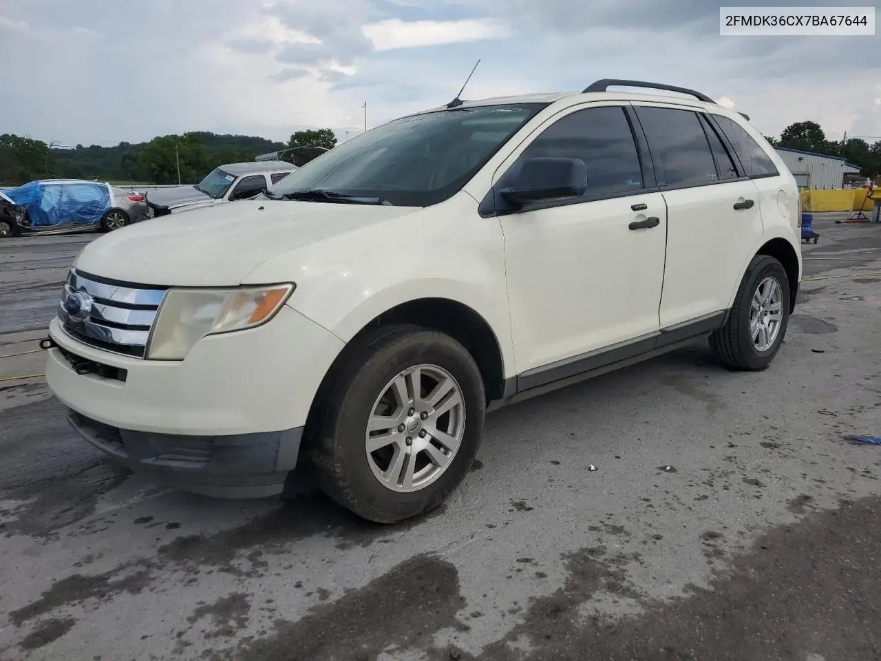 2007 Ford Edge Se VIN: 2FMDK36CX7BA67644 Lot: 62534035