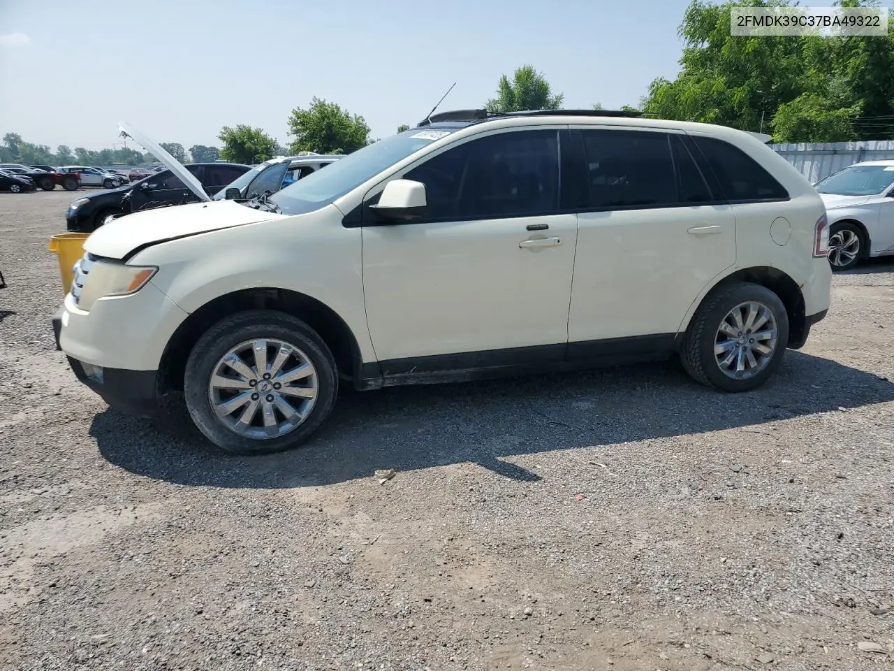 2007 Ford Edge Sel Plus VIN: 2FMDK39C37BA49322 Lot: 63907435