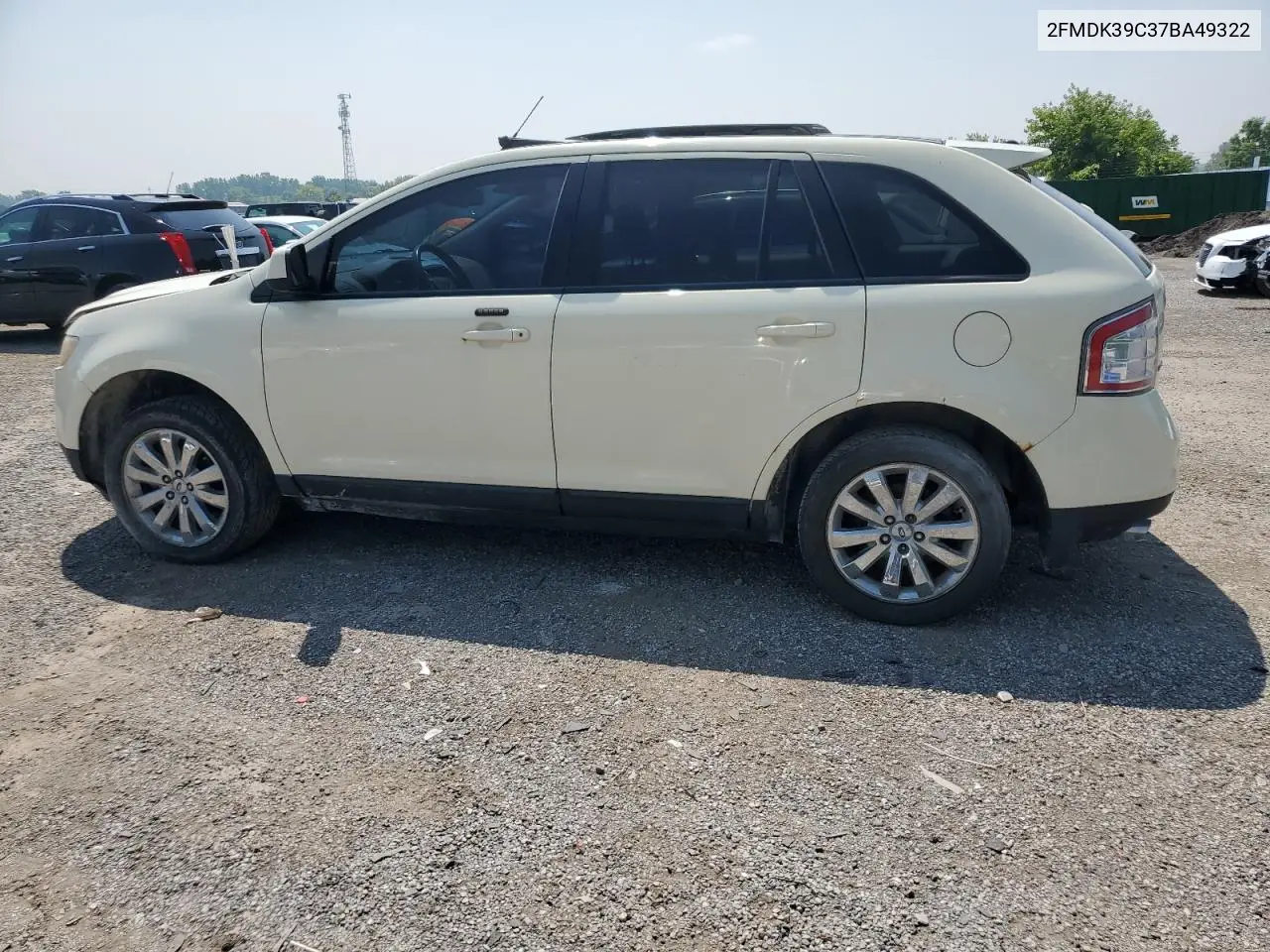 2007 Ford Edge Sel Plus VIN: 2FMDK39C37BA49322 Lot: 63907435