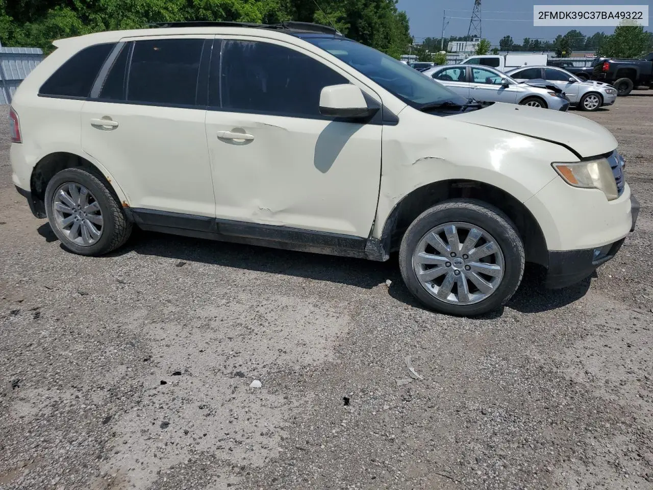 2007 Ford Edge Sel Plus VIN: 2FMDK39C37BA49322 Lot: 63907435