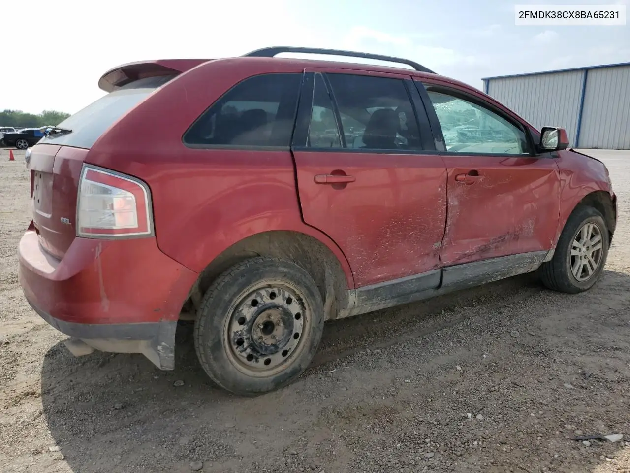 2008 Ford Edge Sel VIN: 2FMDK38CX8BA65231 Lot: 56114385
