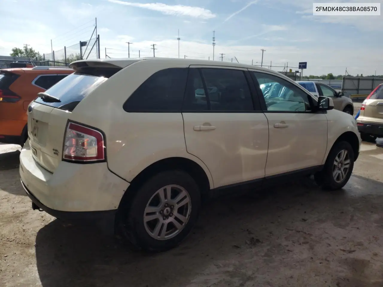 2008 Ford Edge Sel VIN: 2FMDK48C38BA08570 Lot: 56285265