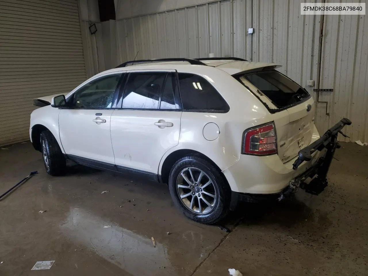 2008 Ford Edge Sel VIN: 2FMDK38C68BA79840 Lot: 56839325