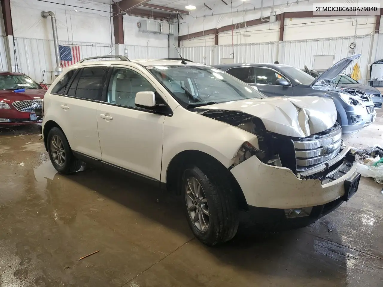 2008 Ford Edge Sel VIN: 2FMDK38C68BA79840 Lot: 56839325