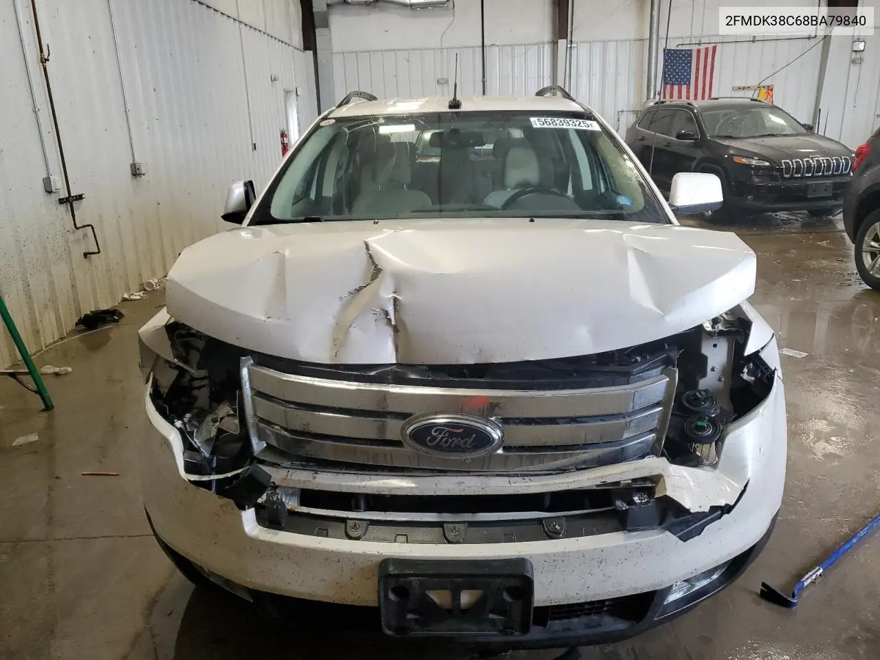 2008 Ford Edge Sel VIN: 2FMDK38C68BA79840 Lot: 56839325