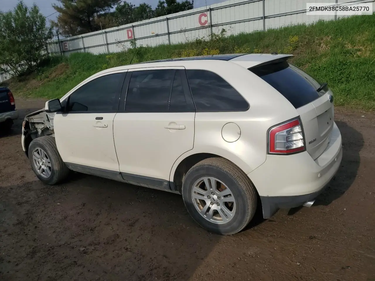 2008 Ford Edge Sel VIN: 2FMDK38C58BA25770 Lot: 57062115