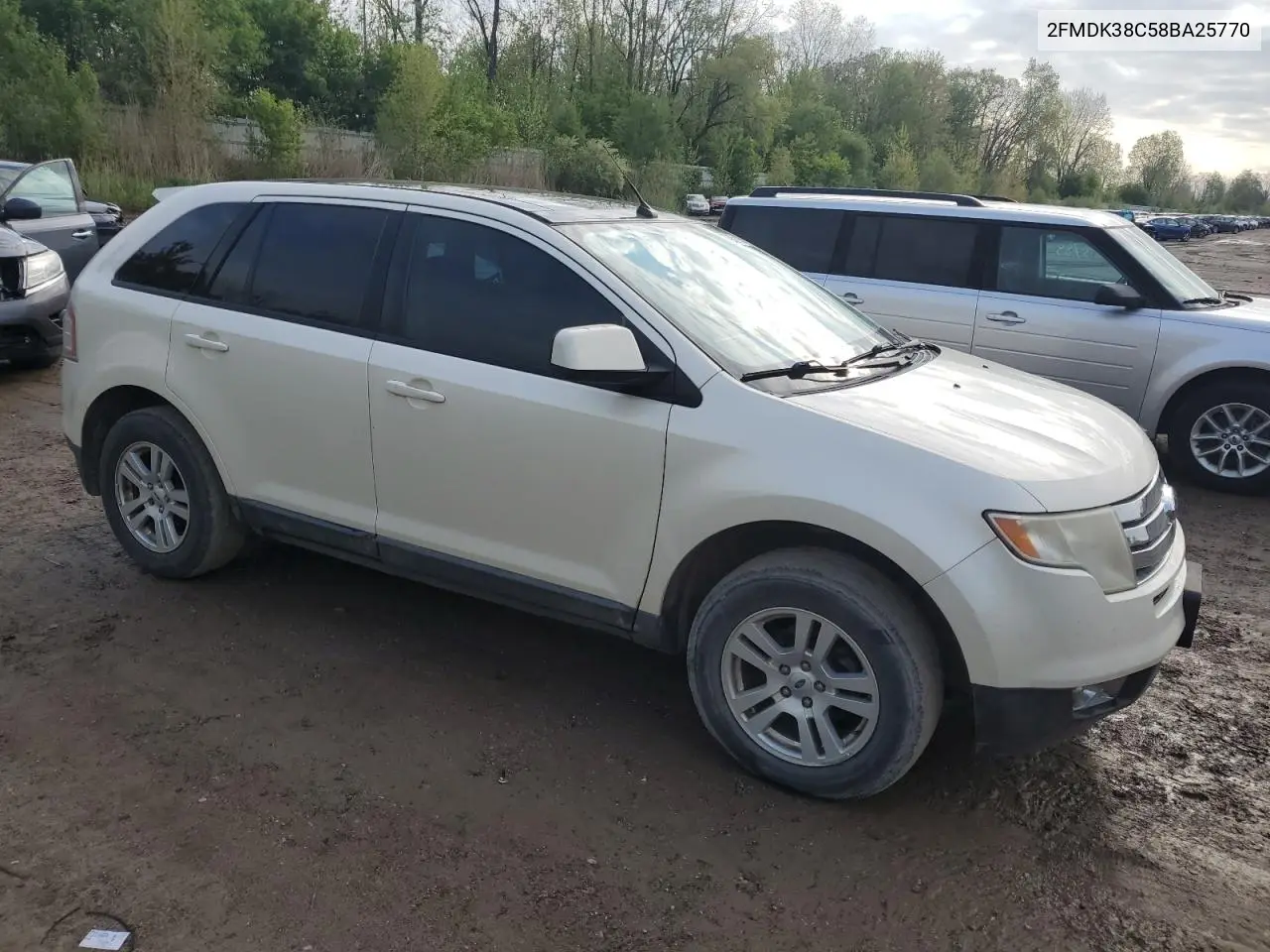 2008 Ford Edge Sel VIN: 2FMDK38C58BA25770 Lot: 57062115