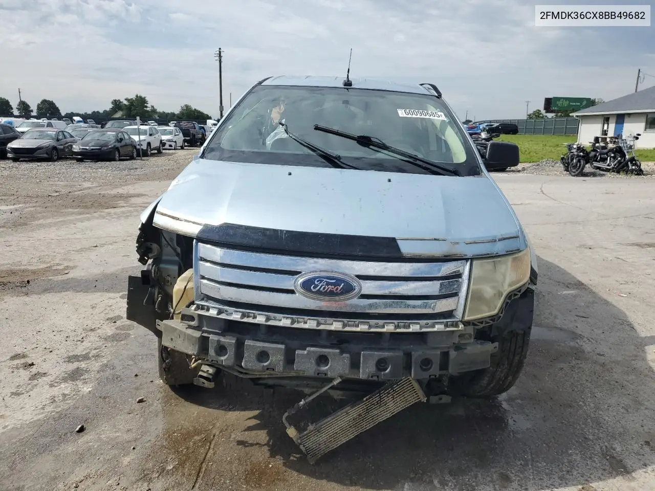 2008 Ford Edge Se VIN: 2FMDK36CX8BB49682 Lot: 60090685