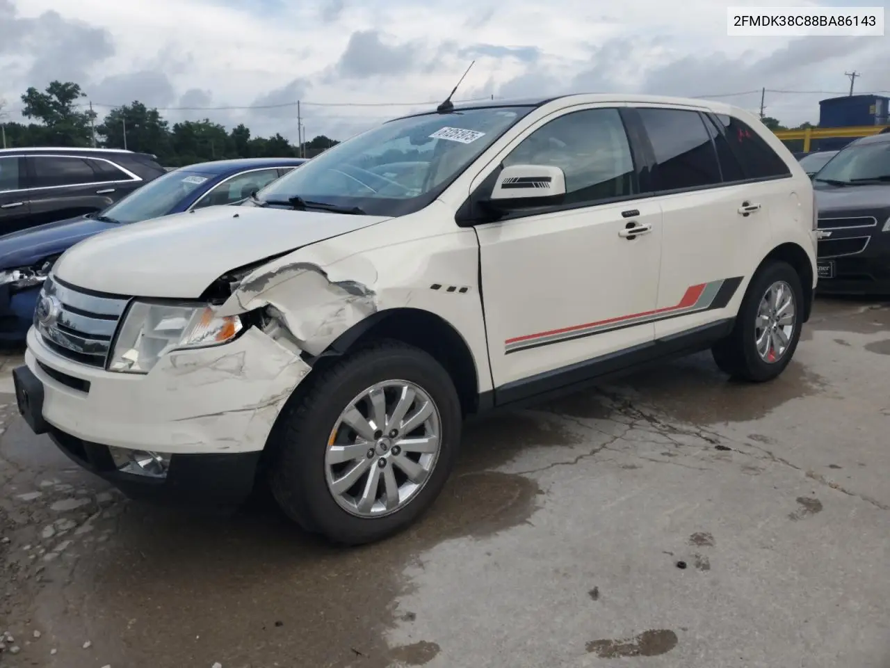 2008 Ford Edge Sel VIN: 2FMDK38C88BA86143 Lot: 61251975