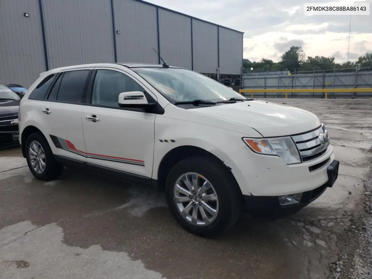 2008 Ford Edge Sel VIN: 2FMDK38C88BA86143 Lot: 61251975