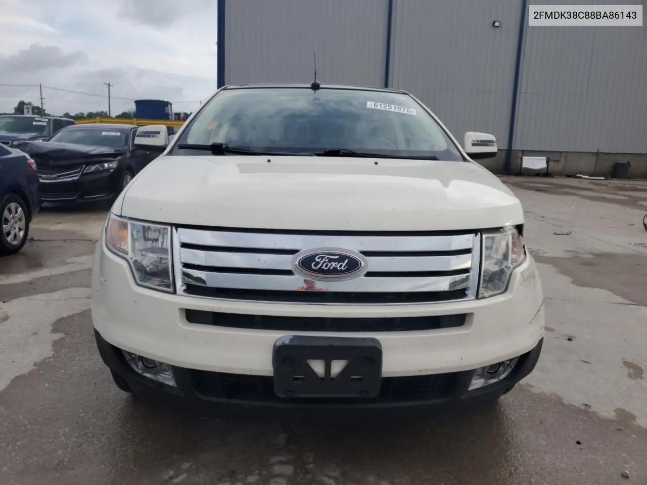 2008 Ford Edge Sel VIN: 2FMDK38C88BA86143 Lot: 61251975