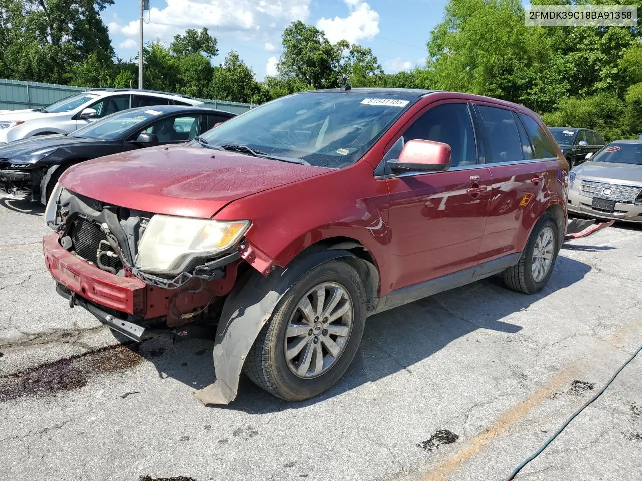 2008 Ford Edge Limited VIN: 2FMDK39C18BA91358 Lot: 61541105