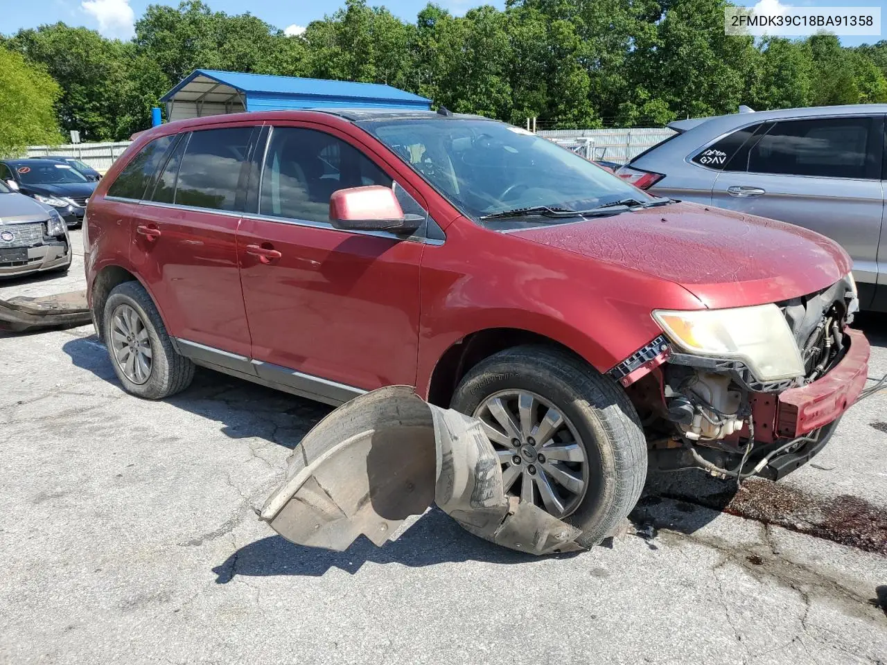 2008 Ford Edge Limited VIN: 2FMDK39C18BA91358 Lot: 61541105