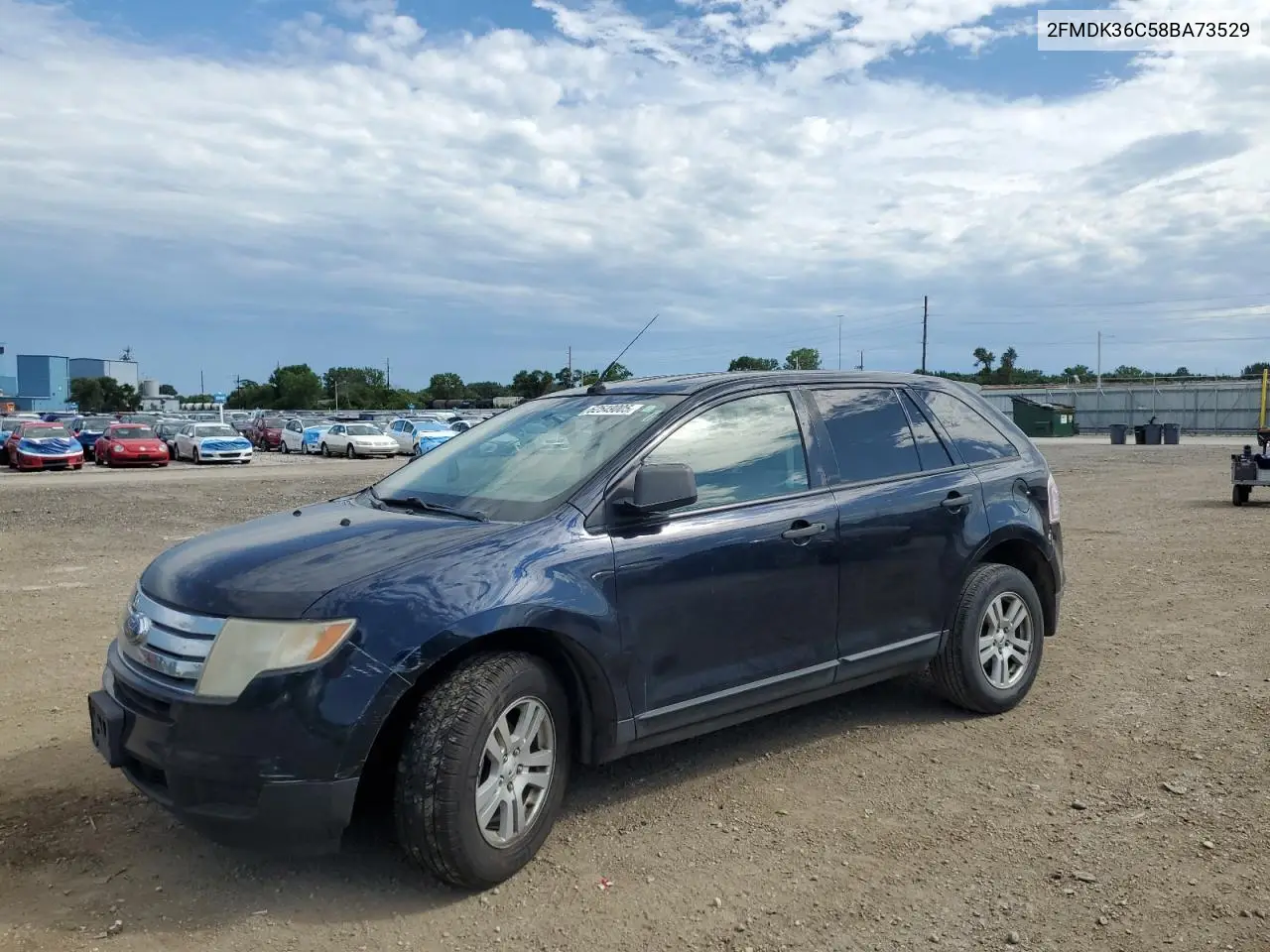 2008 Ford Edge Se VIN: 2FMDK36C58BA73529 Lot: 62549005