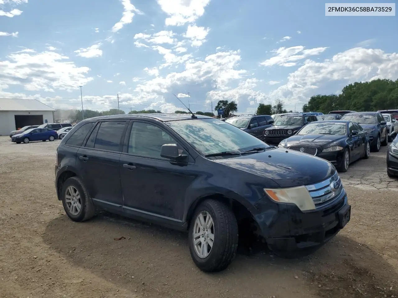 2008 Ford Edge Se VIN: 2FMDK36C58BA73529 Lot: 62549005