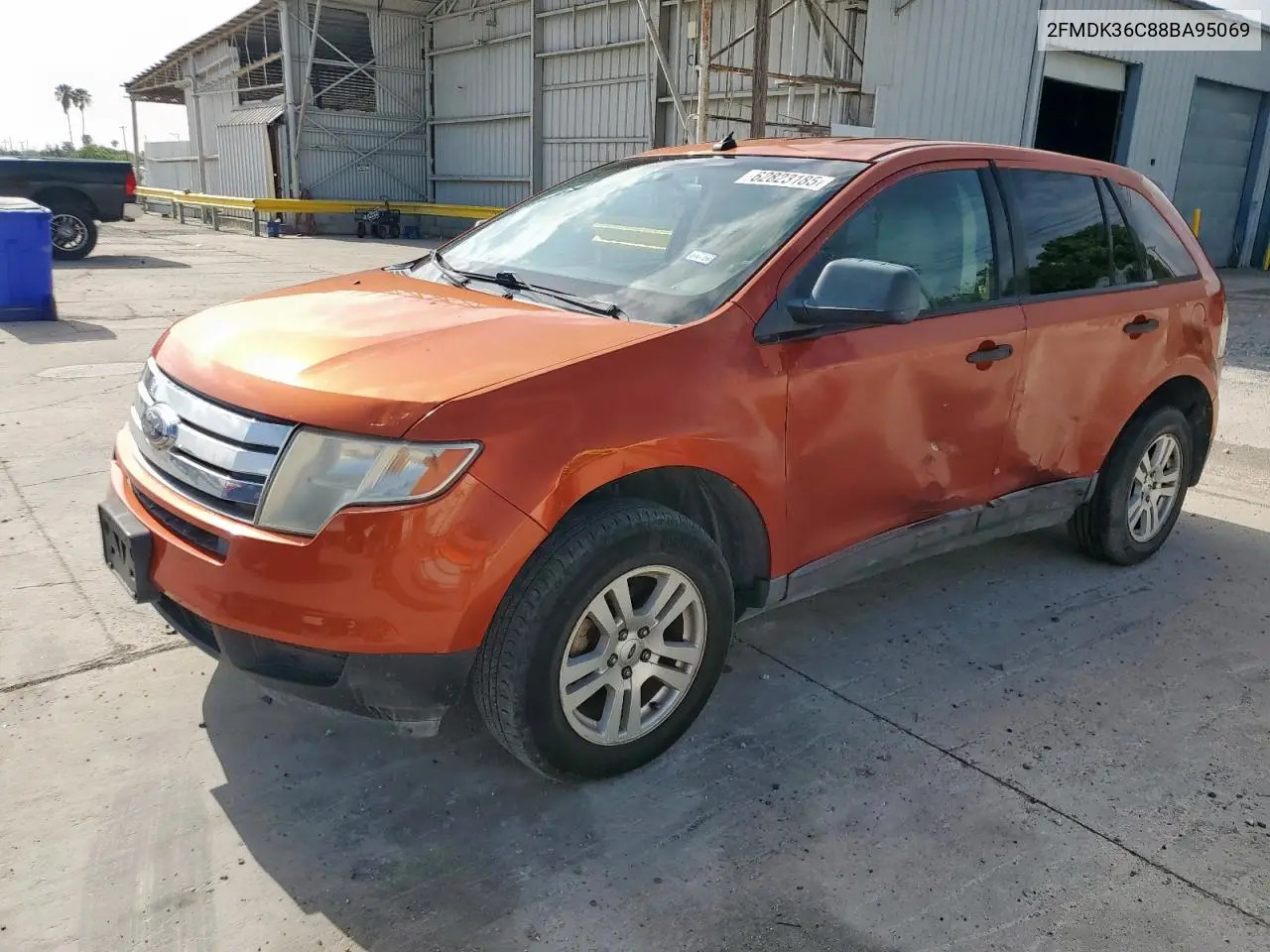 2008 Ford Edge Se VIN: 2FMDK36C88BA95069 Lot: 62823185