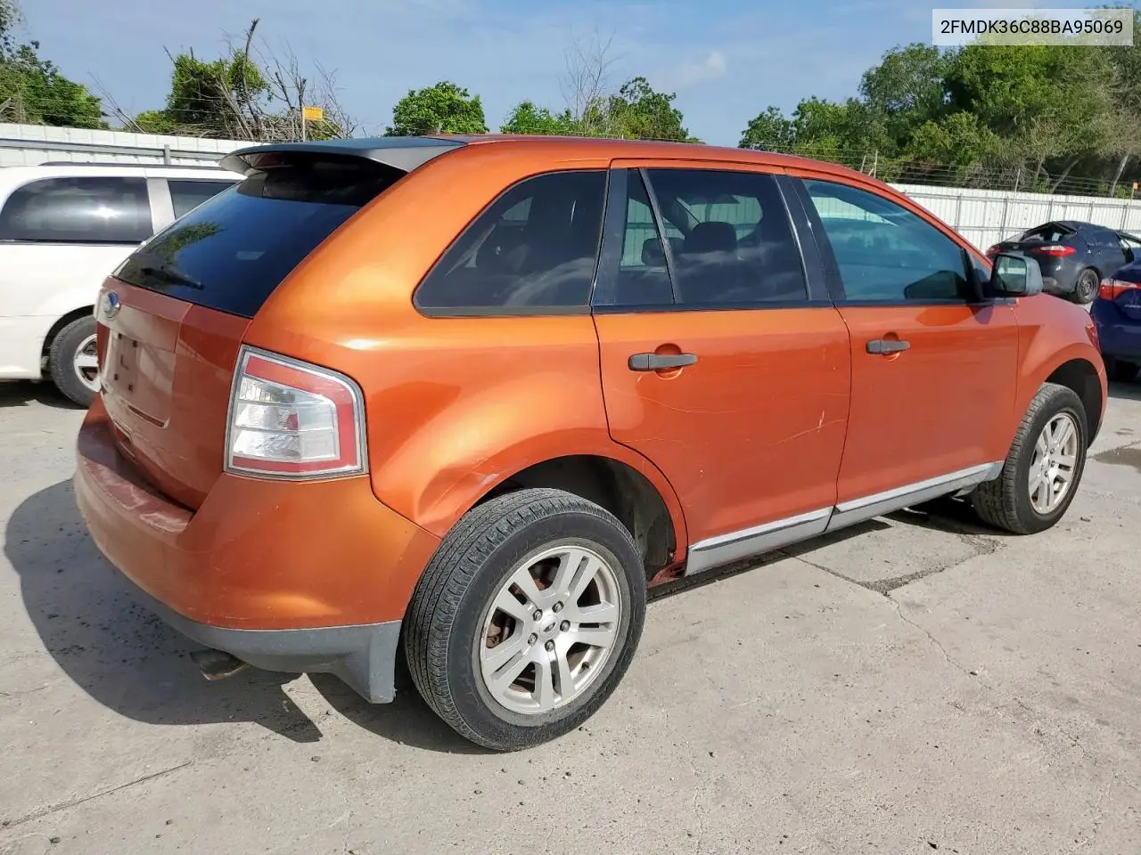 2008 Ford Edge Se VIN: 2FMDK36C88BA95069 Lot: 62823185