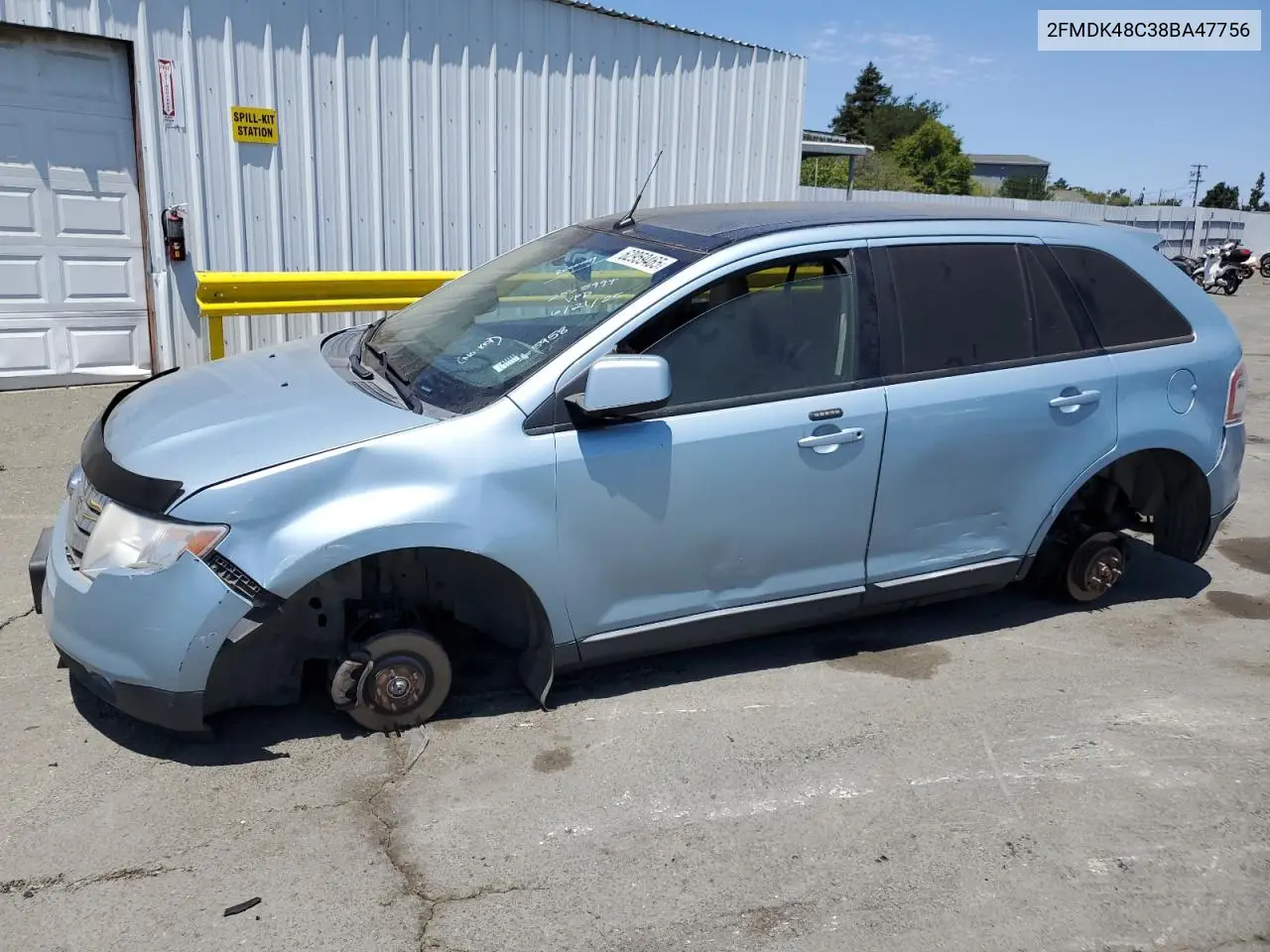 2008 Ford Edge Sel VIN: 2FMDK48C38BA47756 Lot: 62959465