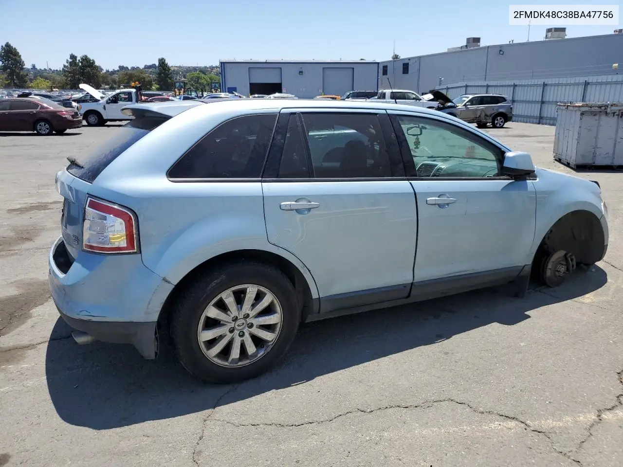 2008 Ford Edge Sel VIN: 2FMDK48C38BA47756 Lot: 62959465