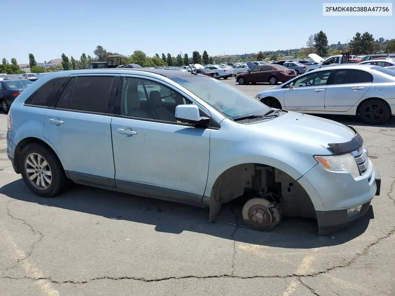 2008 Ford Edge Sel VIN: 2FMDK48C38BA47756 Lot: 62959465