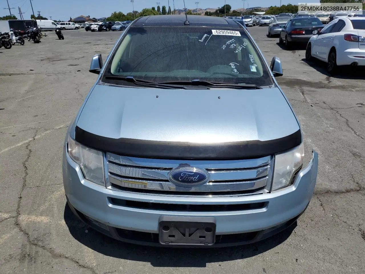 2008 Ford Edge Sel VIN: 2FMDK48C38BA47756 Lot: 62959465