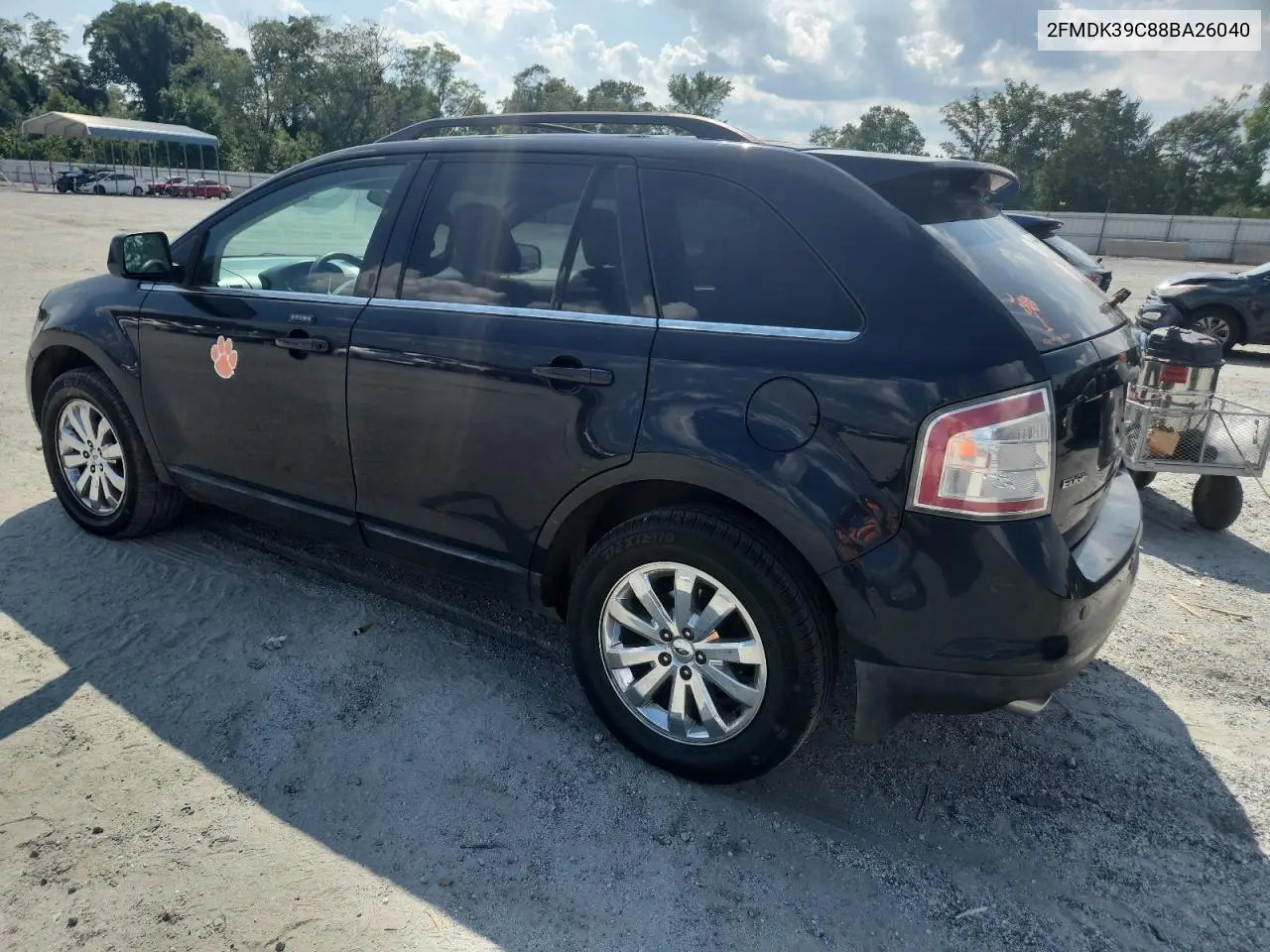 2008 Ford Edge Limited VIN: 2FMDK39C88BA26040 Lot: 63043355