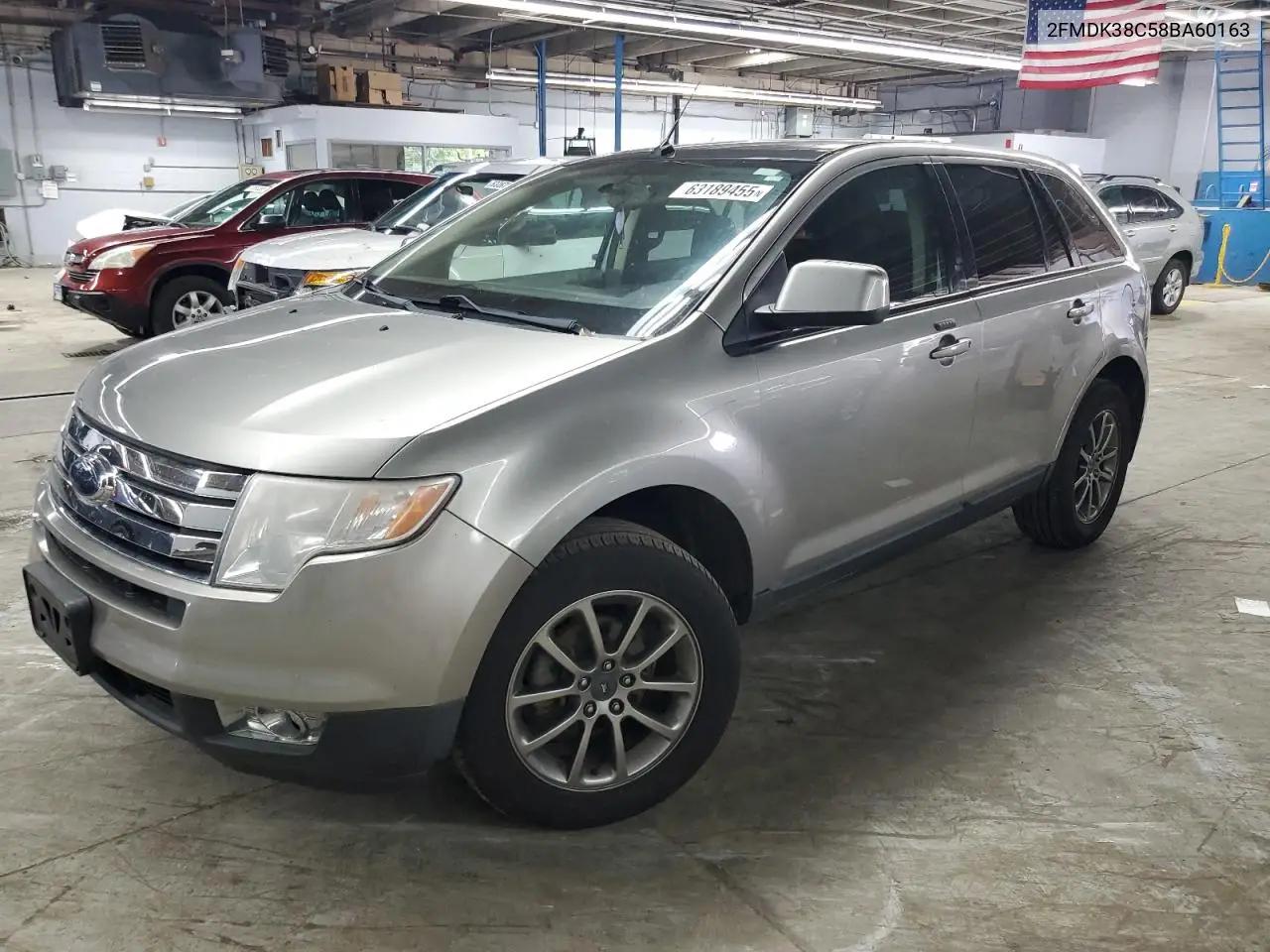 2008 Ford Edge Sel VIN: 2FMDK38C58BA60163 Lot: 63189455