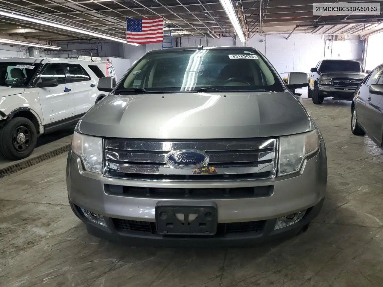 2008 Ford Edge Sel VIN: 2FMDK38C58BA60163 Lot: 63189455
