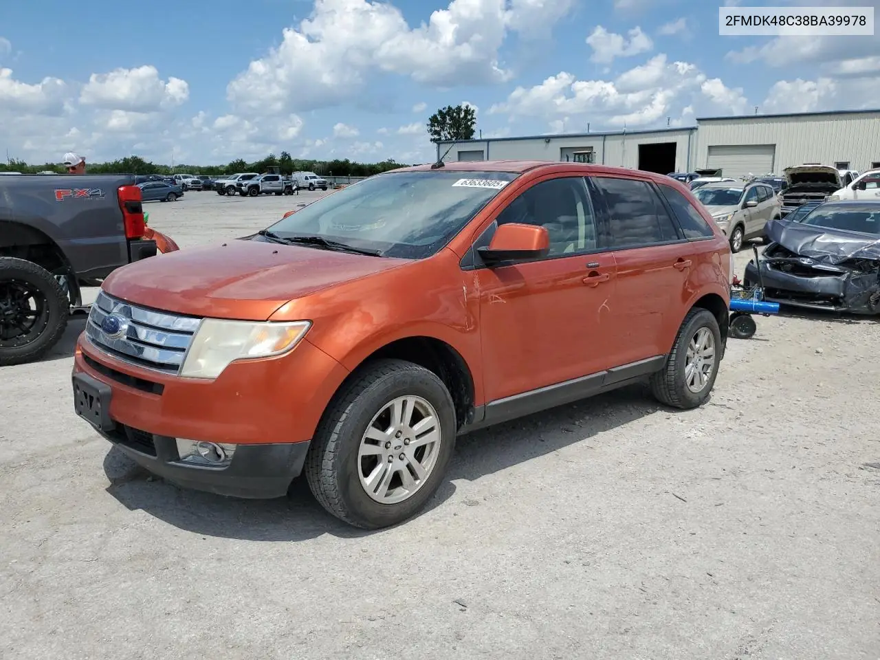 2008 Ford Edge Sel VIN: 2FMDK48C38BA39978 Lot: 63633605