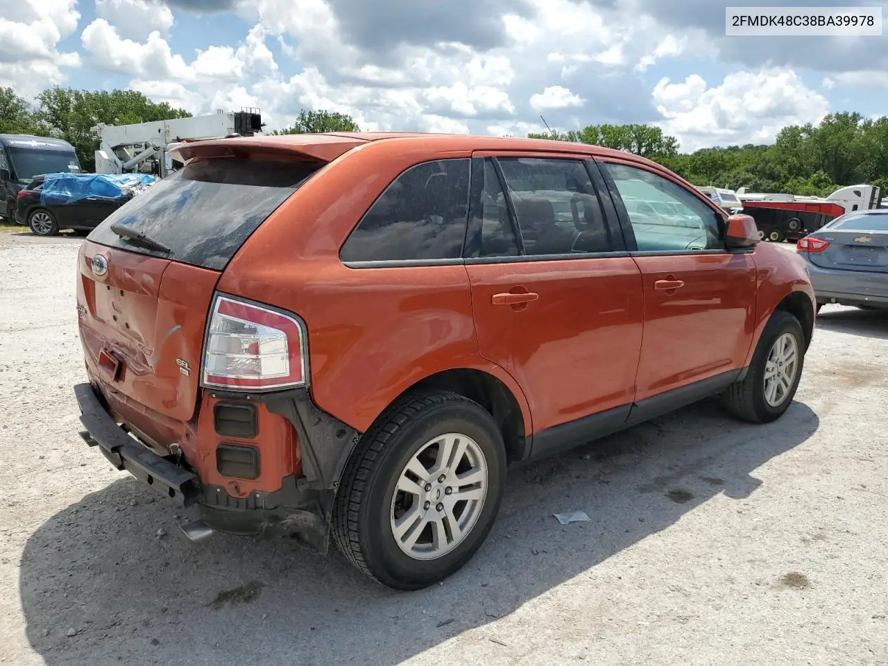 2008 Ford Edge Sel VIN: 2FMDK48C38BA39978 Lot: 63633605