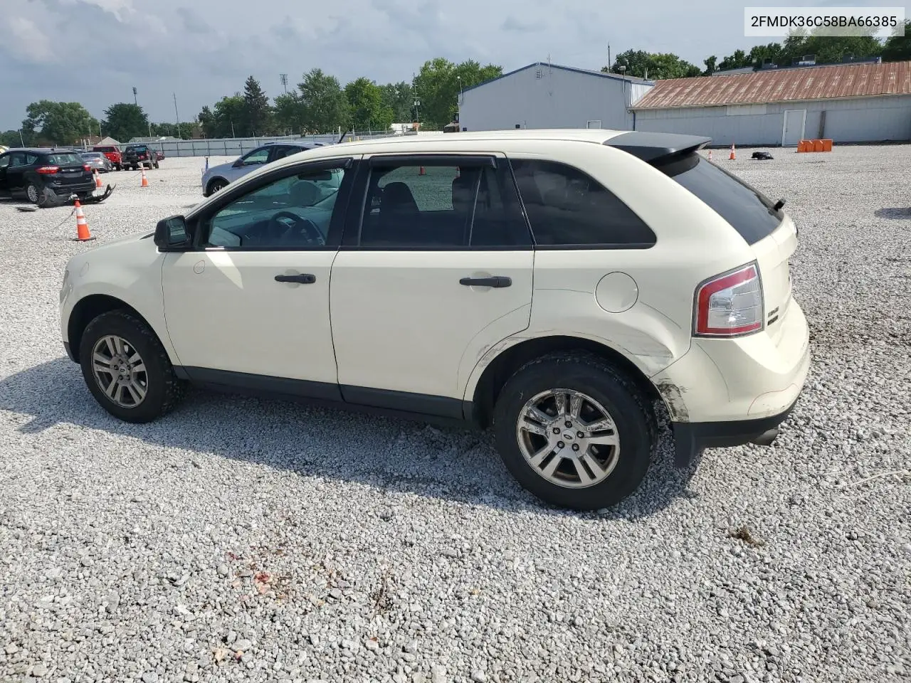 2008 Ford Edge Se VIN: 2FMDK36C58BA66385 Lot: 64879815