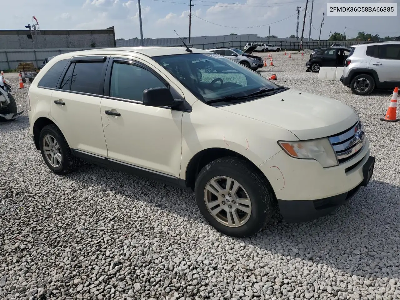 2008 Ford Edge Se VIN: 2FMDK36C58BA66385 Lot: 64879815