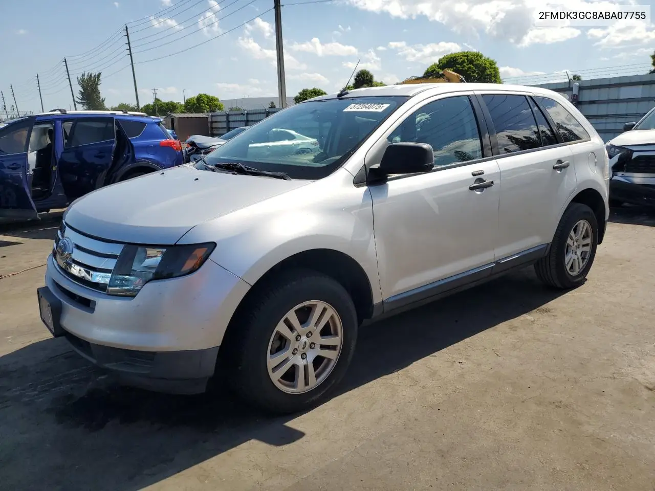 2010 Ford Edge Se VIN: 2FMDK3GC8ABA07755 Lot: 57264075