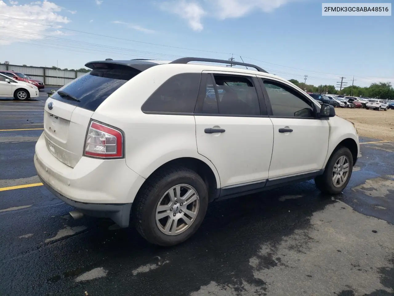 2010 Ford Edge Se VIN: 2FMDK3GC8ABA48516 Lot: 60547615