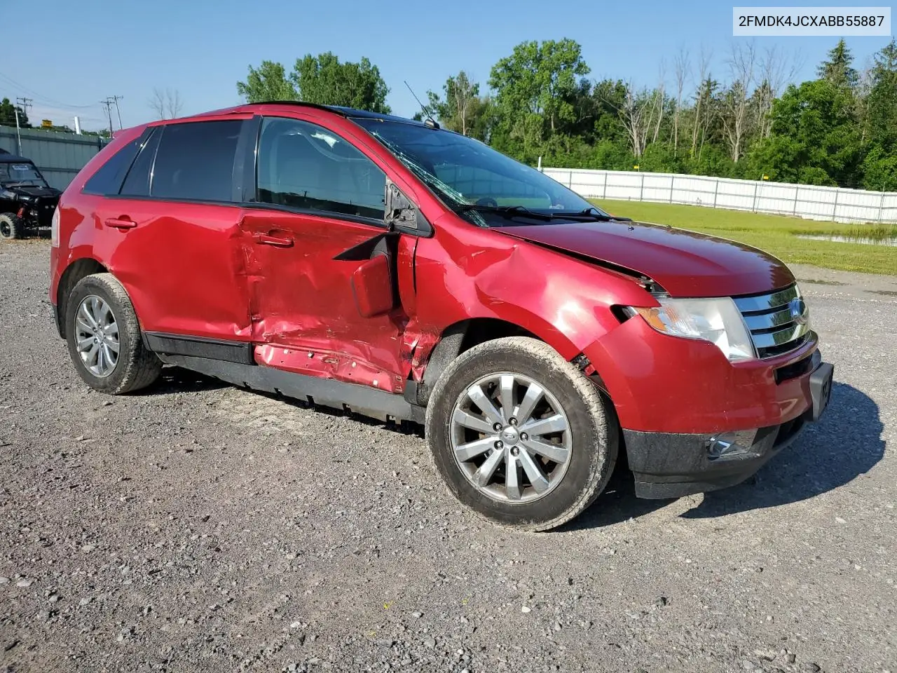 2010 Ford Edge Sel VIN: 2FMDK4JCXABB55887 Lot: 62689265