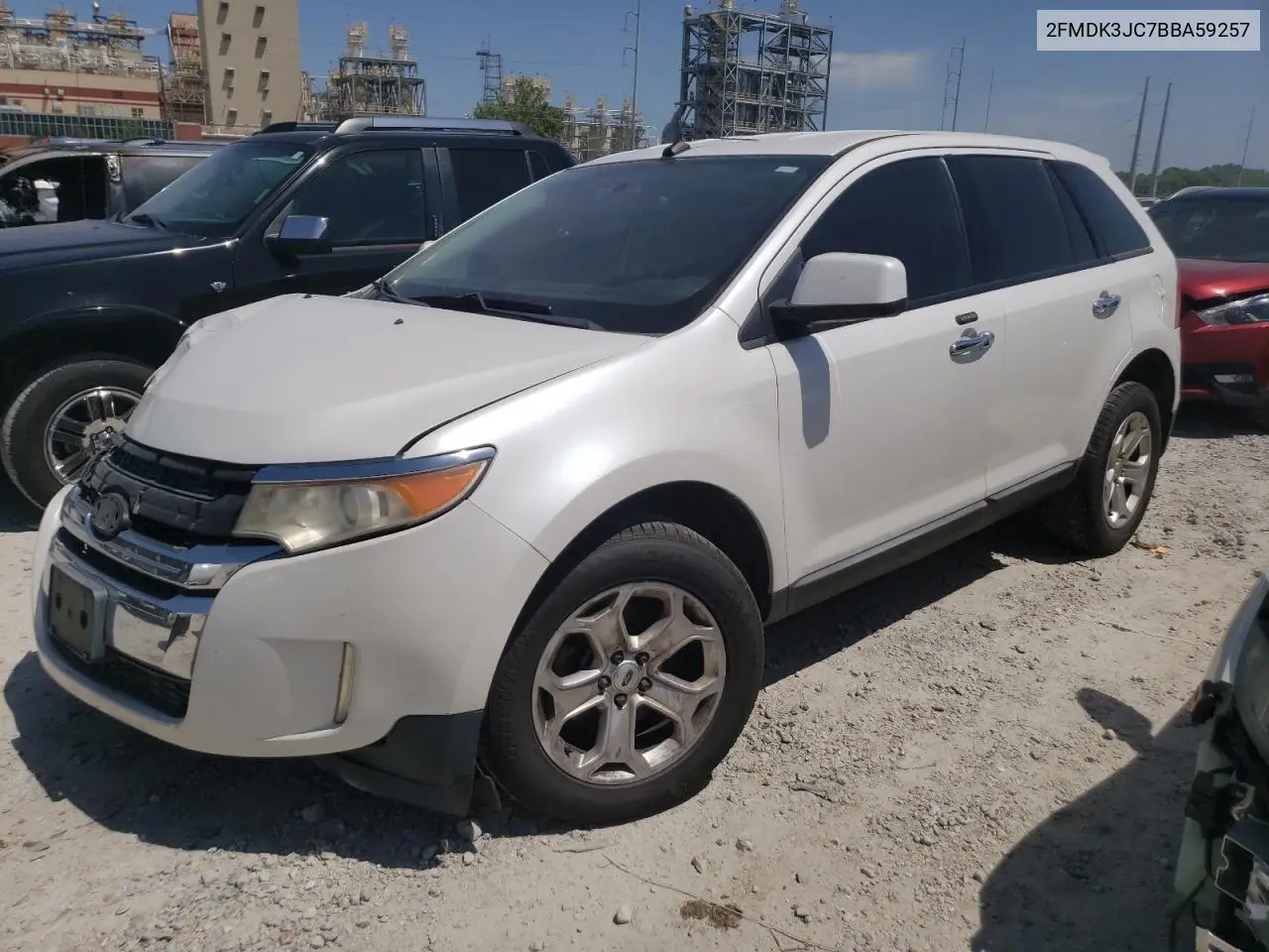 2011 Ford Edge Sel VIN: 2FMDK3JC7BBA59257 Lot: 54021215