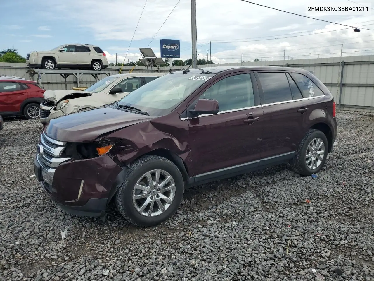 2011 Ford Edge Limited VIN: 2FMDK3KC3BBA01211 Lot: 56788475