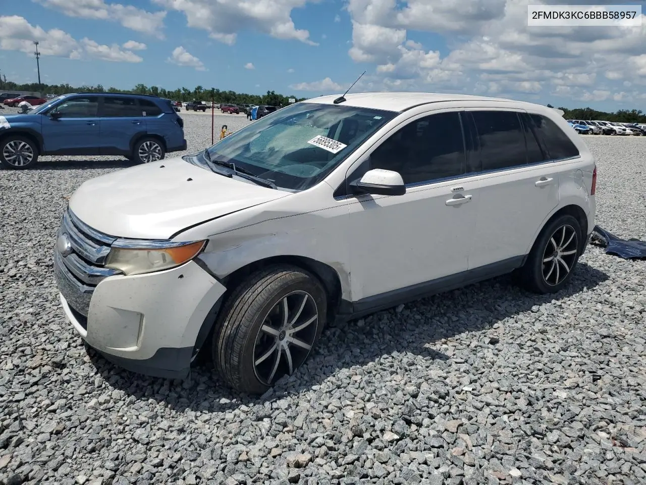 2011 Ford Edge Limited VIN: 2FMDK3KC6BBB58957 Lot: 56895305
