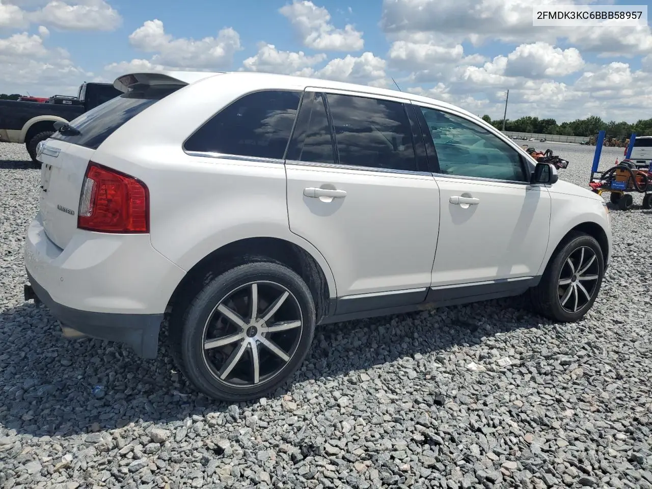 2011 Ford Edge Limited VIN: 2FMDK3KC6BBB58957 Lot: 56895305