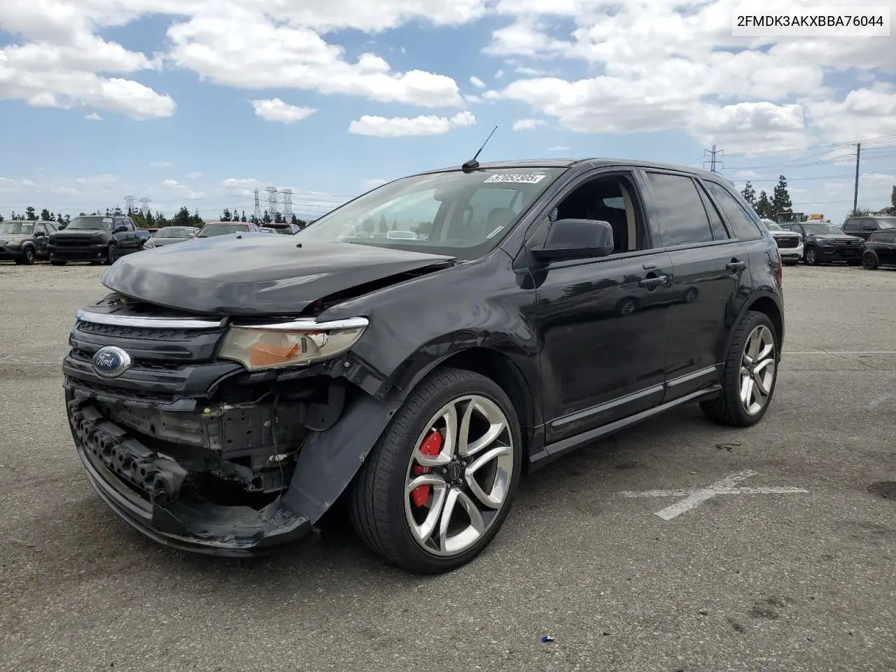 2011 Ford Edge Sport VIN: 2FMDK3AKXBBA76044 Lot: 57052305