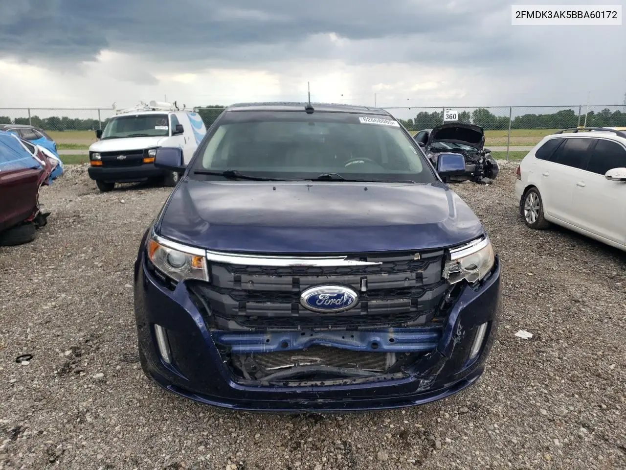 2011 Ford Edge Sport VIN: 2FMDK3AK5BBA60172 Lot: 62668065