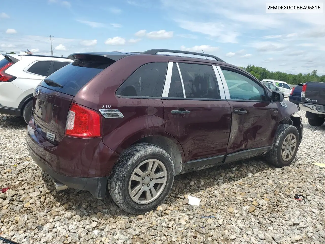 2011 Ford Edge Se VIN: 2FMDK3GC0BBA95816 Lot: 64290735