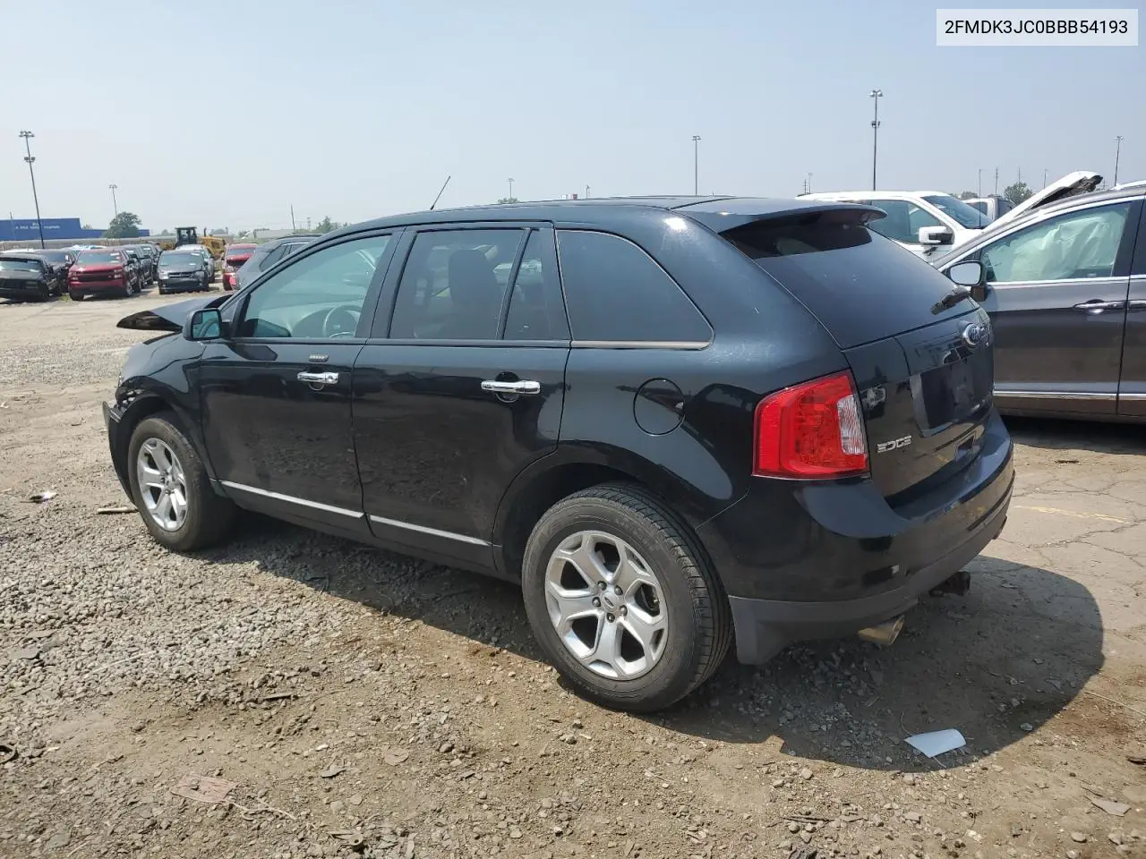 2011 Ford Edge Sel VIN: 2FMDK3JC0BBB54193 Lot: 64630415