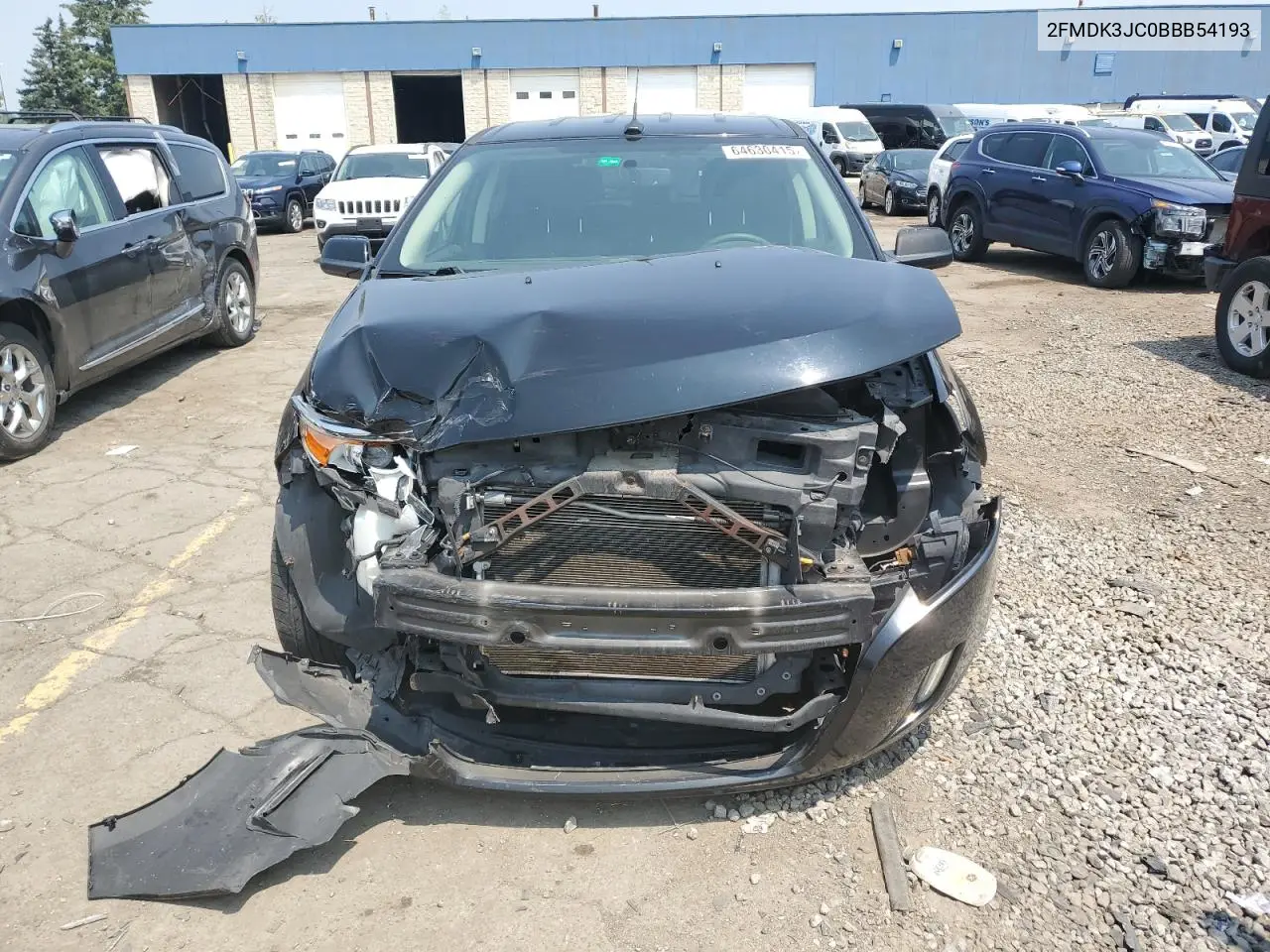 2011 Ford Edge Sel VIN: 2FMDK3JC0BBB54193 Lot: 64630415