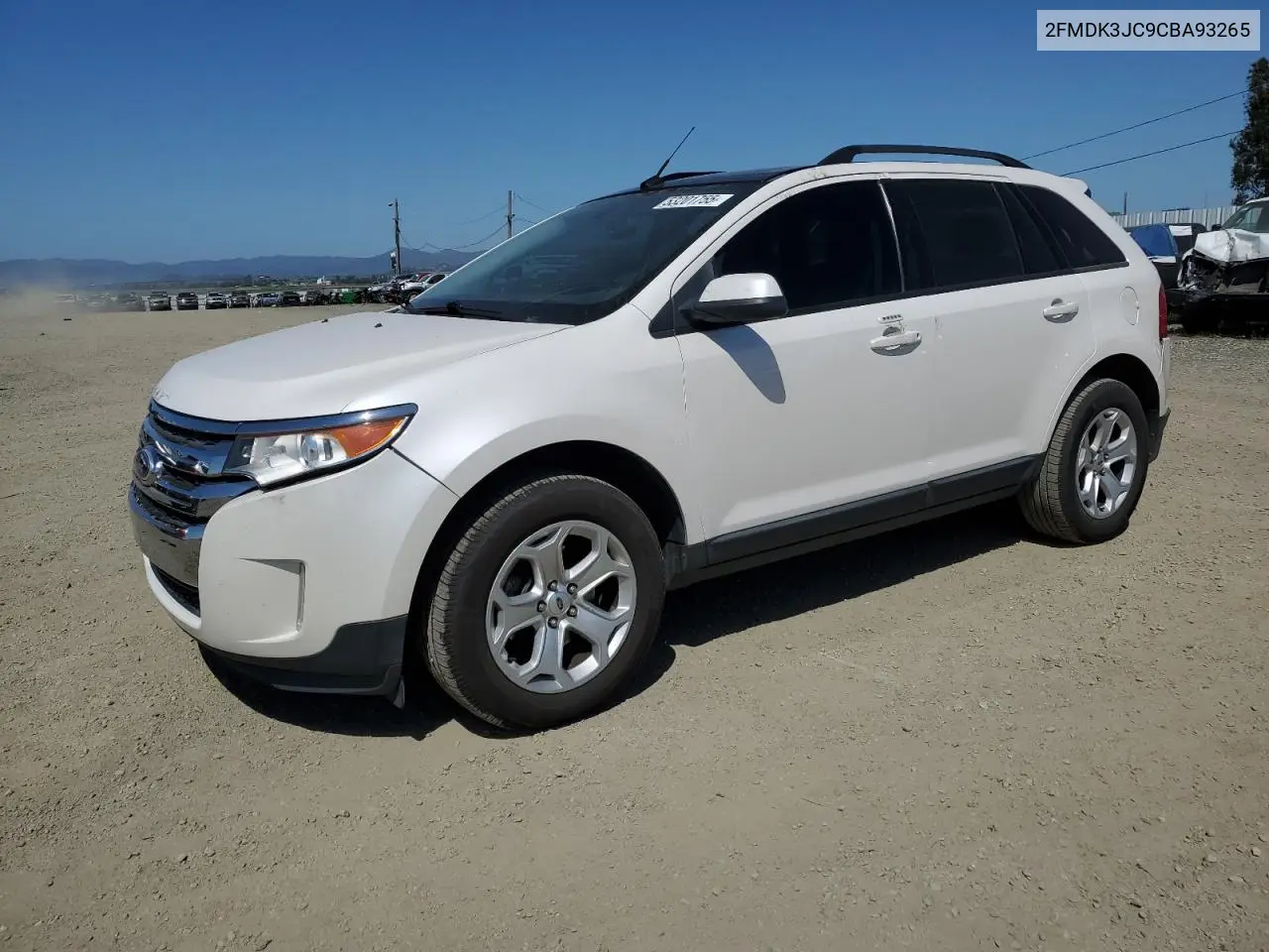 2012 Ford Edge Sel VIN: 2FMDK3JC9CBA93265 Lot: 53201755